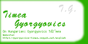 timea gyorgyovics business card